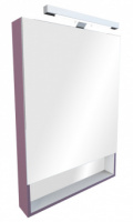 The Gap 80 Шкаф-зеркало со светильником фиолетовый ZRU9302753 Roca