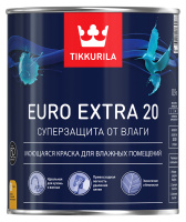Краска для влажных помещений EURO EXTRA 20 C полуматовая 0,9л