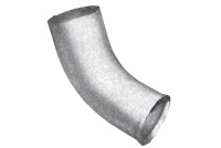 Колено стока 60º GL PE 150/100 мм металлическое (Zn)