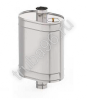 Бак на трубе 60 л (самоварного типа), толщина металла 1.0мм/0.8 мм