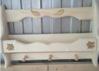 Полка-вешалка 3 крючка Волна, Банный Эксперт