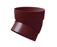 Колено трубы 45 гр. GL Классика 120/90 мм ПВХ (Бордо)