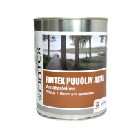 Масло для древесины Woodtex Puuoljy Akva (Вудтекс Пууоли Аква Финтекс) Fintex 0,9л.