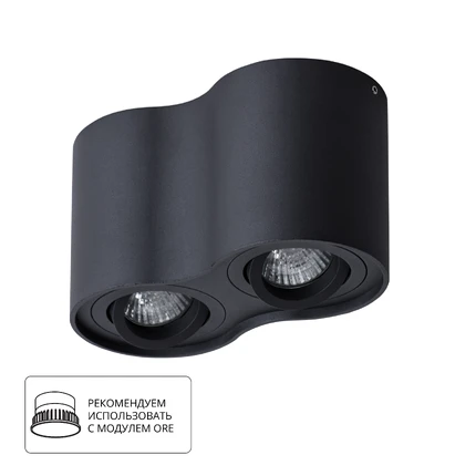Точечный накладной светильник Arte Lamp FALCON A5645PL-2BK