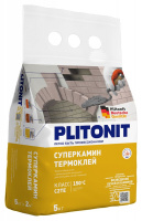 Клей Plitonit СуперКамин ТермоКлей термостойкий, для облицовки печей и каминов, 5 кг