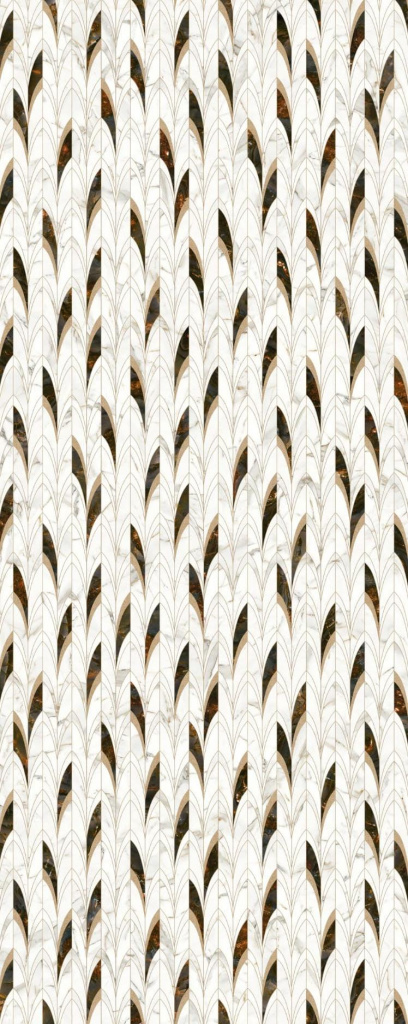 Интерьерная панель 1200x2000 Blossom Amber глянцевая MG-6.1.1/1200x2000G