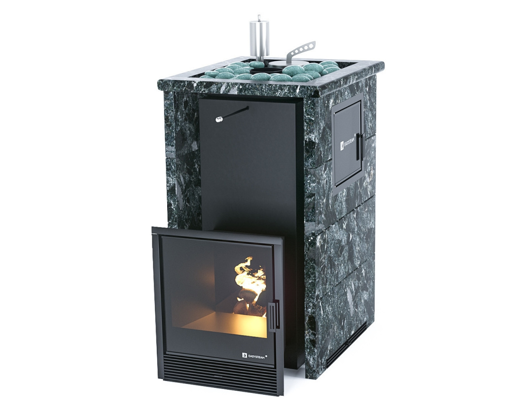 Кожух ИзиСтим 3-х сторон. из пироксенита открыт.верх вход слева для ПБ Сочи М2