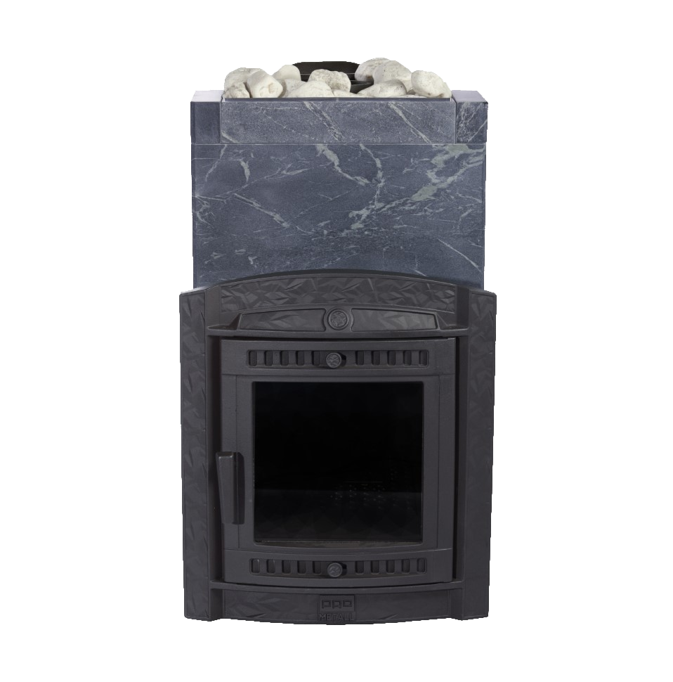 Печь для бани ПроМеталл Атмосфера XL в облицовке талькохлорит