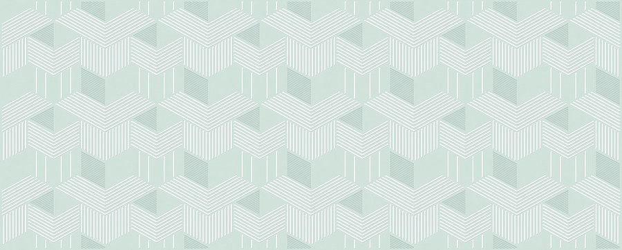 Декор настенный Lounge Mint Geometria 201x505 зеленый