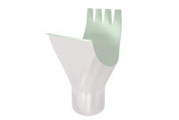 Воронка желоба GL PE 125/90 мм металлическая (RAL 9003)