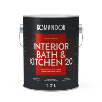 Интерьерная краска полуматовая, влагостойкая INTERIOR BATH & KITCHEN 20
