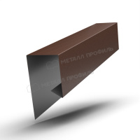 Планка завершающая сложная 30х25х3000 (VALORI-20-Brown-0.5)