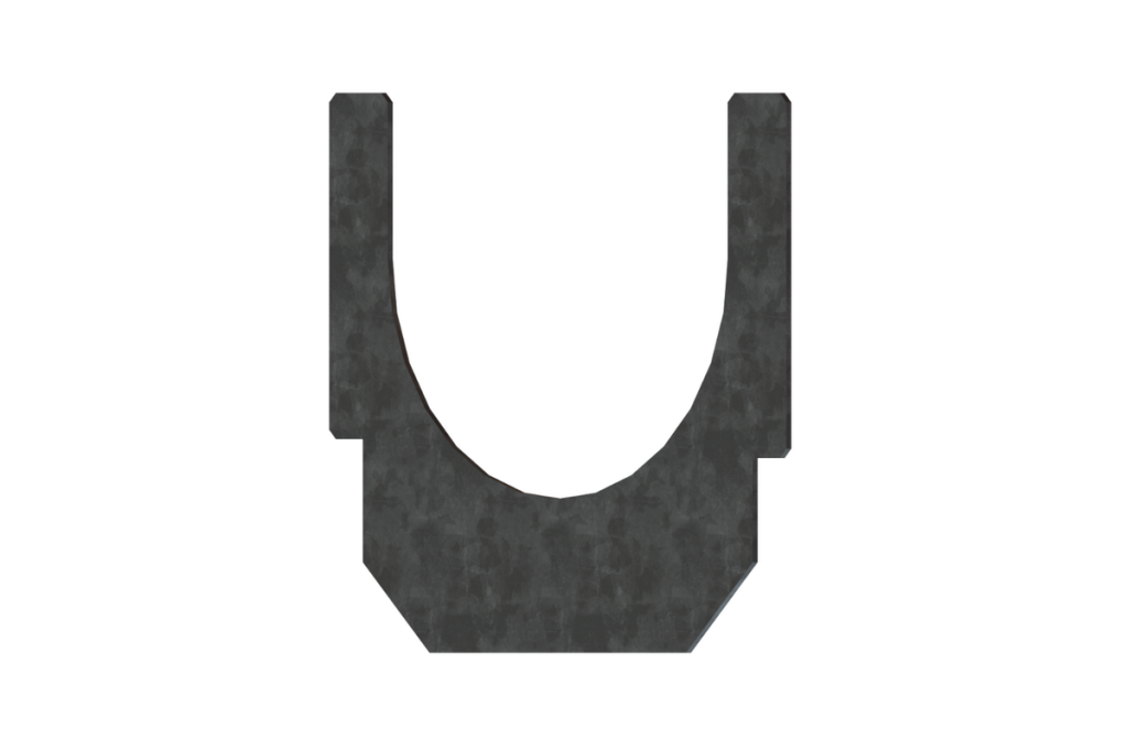 Переходник стальной оцинкованный для полимербетонного лотка 7030