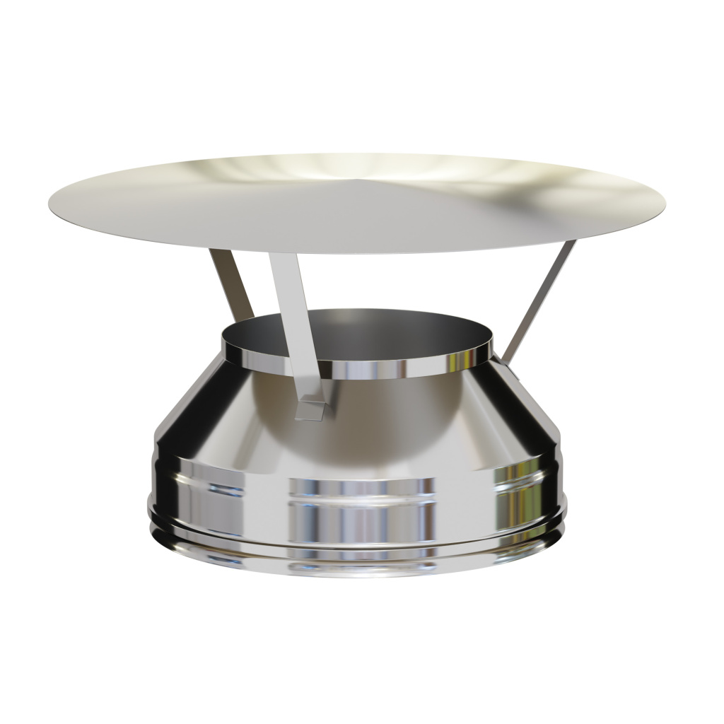 Оголовок Craft нержавеющий (310/0,8/304/0,5) ф120/220 с ветрозащитой