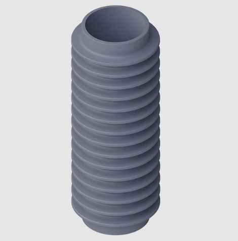 Гильза конвектор дымохода GFS H=500/150 (Ф130 внутри/Ф150 внешний) чугунный
