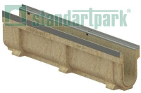 Лоток водоотводный полимербетонный CompoMax Drive DN100 h260 под решетки кл. C250, D400