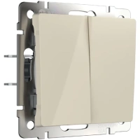 Выключатель двухклавишный проходной Werkel W1122003 4690389155628