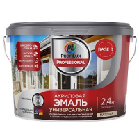 ProfiluxProfessional Эмаль Акриловая Универсальная (Матовая) база 3  2,4 кг