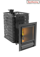 Печь для бани Black Stove Verona 18 чугунная закр. каменка #