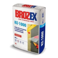 Клей для приклеивания и армирования теплоизоляции BROZEX КС-1000, 25 кг