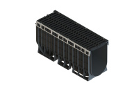 Лоток пластиковый PolyMax Drive DN300 H510 с чугунной решеткой шина E600 (к-т)