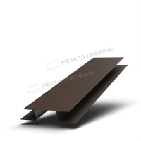 Планка стыковочная сложная 75х3000 (VALORI-20-DarkBrown-0.5)