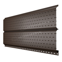 Софит МЕТАЛЛ ПРОФИЛЬ Lбрус-15х240 (VALORI-20-DarkBrown-0.5)