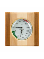 Термометр с гигрометром Банная станция Квадрат контраст, липа, TH-11С, 212F, Банный Эксперт
