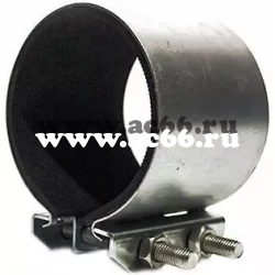 Хомут ремонтный оцинкованный 3 1/2" (101-110) шир. 150 мм (Россия) уп. 10 шт.