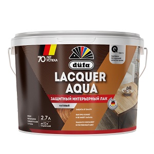 Dufa Лак LACQUER AQUA  интерьерный  матовый  2,7л