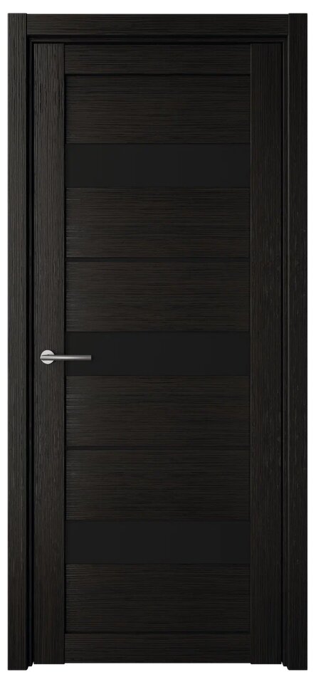 Дверь Прага - Тёмный кипарис - Черное - Эко-шпон