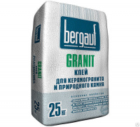 Клей для крупноформатных и тяжелых плит Bergauf Granit, 25 кг