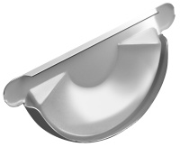 Заглушка желоба GL PU 125/90 мм металлическая (RAL 9005)