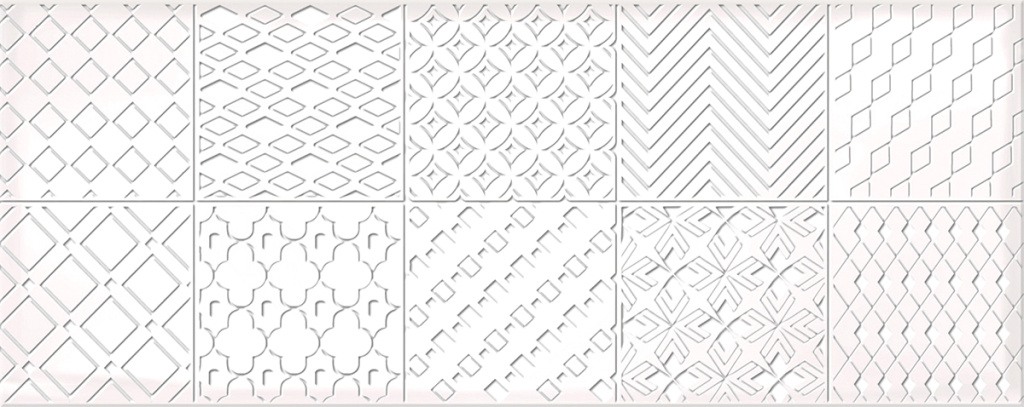 Декор настенный Nuvola Ornament Decor 201x505 белый