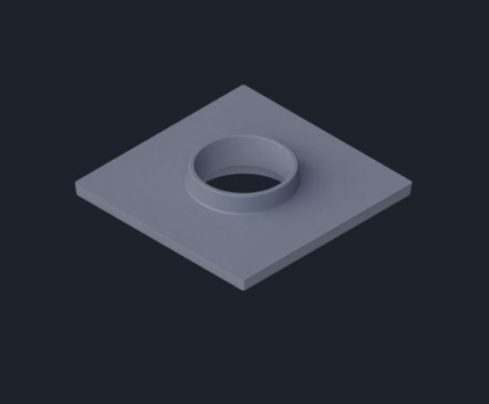 Площадка опорная GFS крышка дымохода ф200 чугун