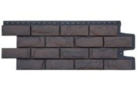 Фасадная панель GL Колотый камень Design Plus (Трюфель с черным швом)