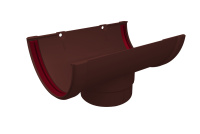 Воронка желоба GL Классика 120/90 мм ПВХ (Шоколадный)