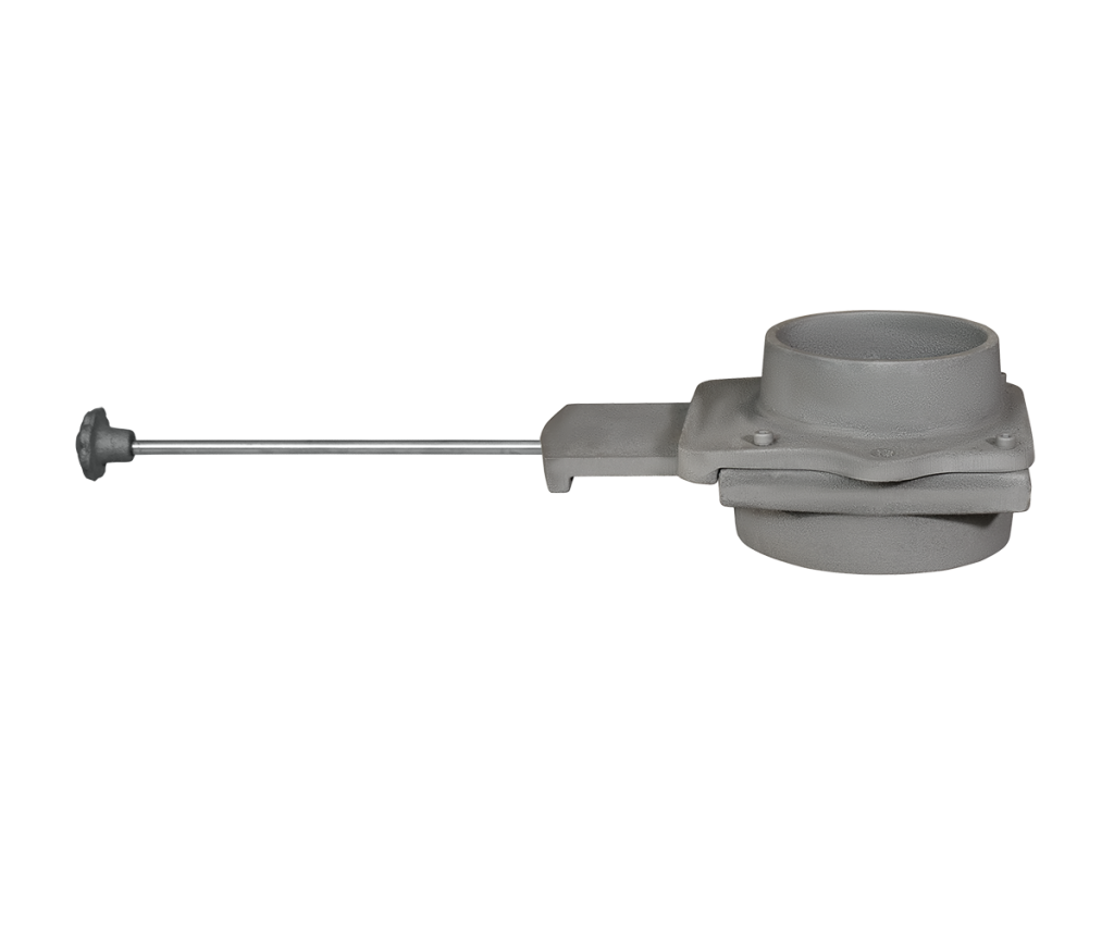 Шибер чугунный GFS (выдвижной) для d-130/500 (м/п)