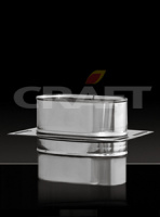 Площадка Craft монтажная овальная нержавеющая (316/0,5) ф120*240