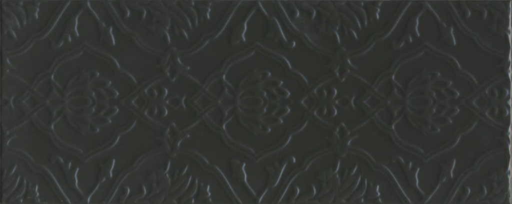 Плитка настенная Альвао 200x500 черная 7230