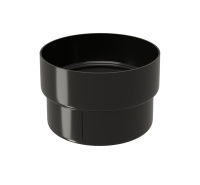 Муфта трубы соед. GL Классика 120/90 мм ПВХ (Чёрный)