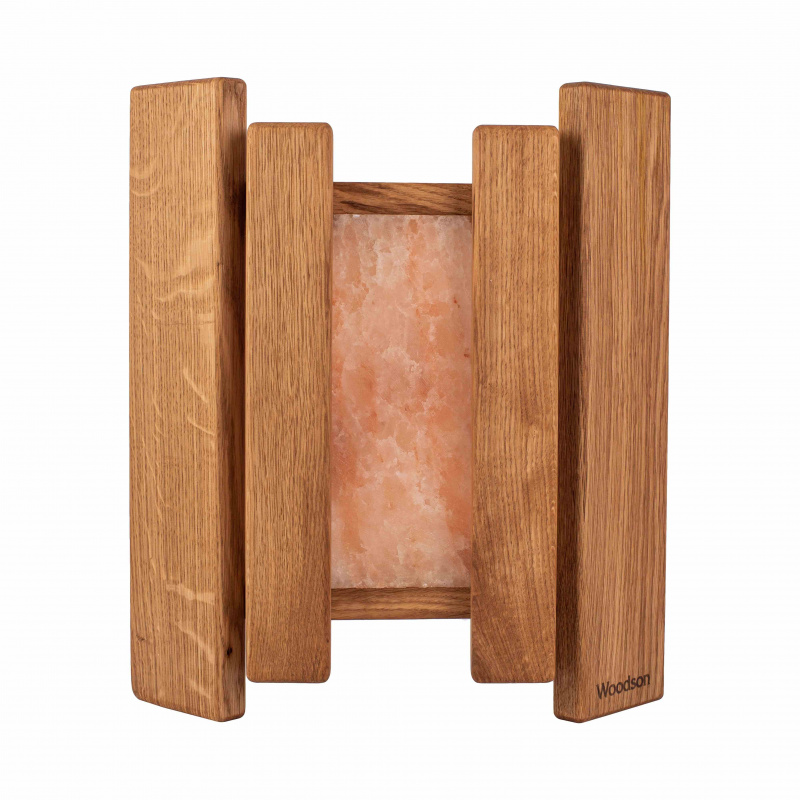 Абажур с гималайской солью Woodson Дуб