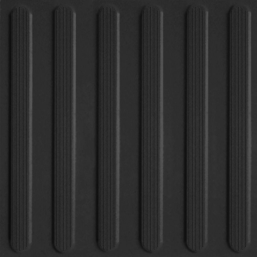 Керамогранит Avenue Lines Black 300x300 тактильный линии черный ANL110