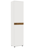 Шкаф распашной Modul 500 с вешалкой , Белый (тиснение)/Дуб крафт, Белый (тиснение)