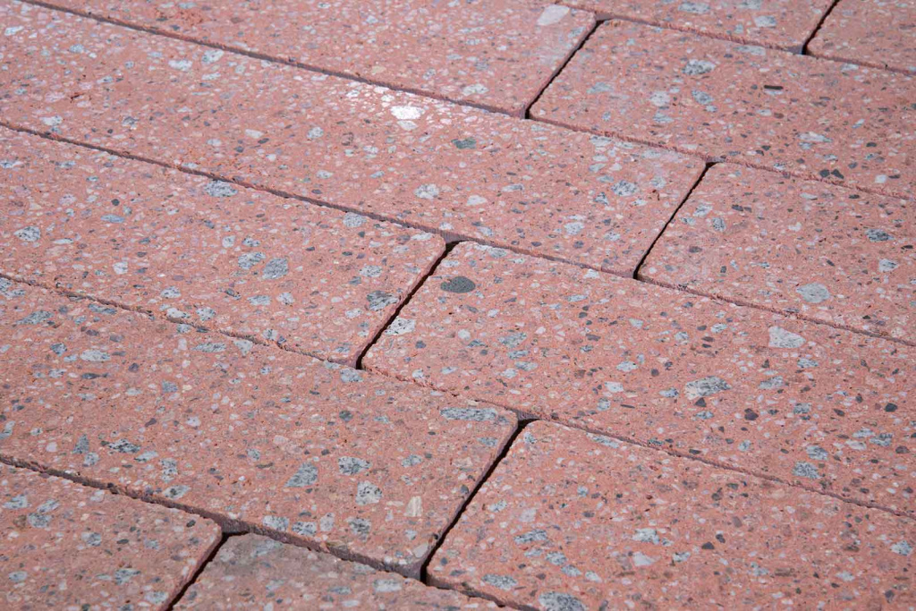 Тротуарная плитка Готика Granite FINO, Травертин, Квадрат, 500х500х80 мм