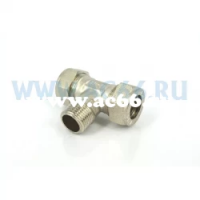 Тройник 15х1/2"х15 н/р ник. Lavita (уп. 100/10 шт)