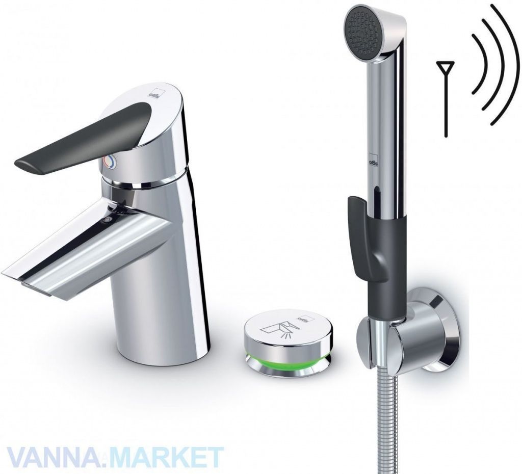 Смеситель для умывальника с ручным душем smart bidetta и smart кнопкой Oras 2715F