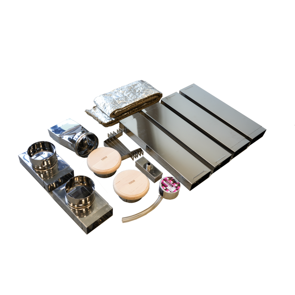 Вентиляция для бани Феррум Aero вертикальная, нерж.(AISI 430/0,5мм)