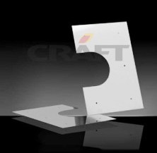 Разделка Craft потолочная декоративная нерж. (304/0,5 мм), ф300, двухсоставная черная