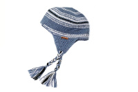 Шапка для бани Woodson Viking вязаная серая 2 косички